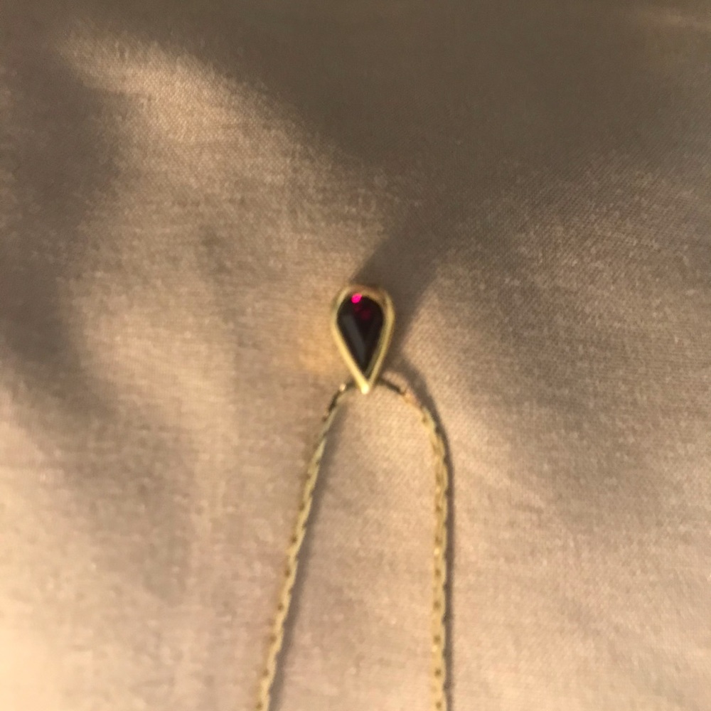 18k,18” blood ruby certified hallmark necklace